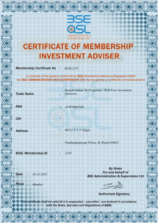 Sebi registered Investment advisor